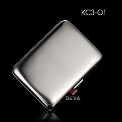 Hộp đựng thuốc lá Kuboy loại 16 điếu 6.5mm kim loại nguyên khối KC3