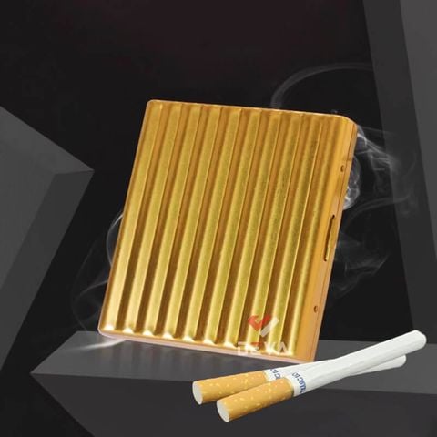 Hộp đựng thuốc Kuboy loại 20 điếu size 6.5mm kim loại nguyên khối KC11