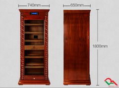 Tủ xì gà LUBINSKI nhiệt độ và độ ẩm gỗ tuyết tùng gỗ giữ ẩm LB 180