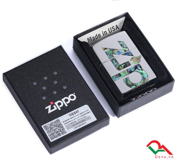 Zippo Khảm Trai chữ Zippo ZN137
