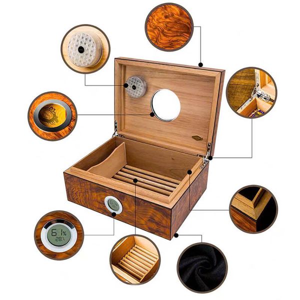 Hộp ủ Cigar Lubinski YJA 60032