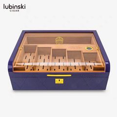 Hộp bảo quản cigar 200 điếu Lubinski  nắp kính cong YJA 60035