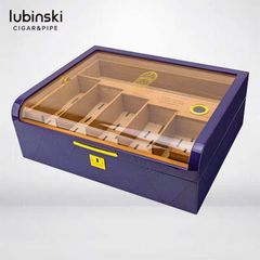 Hộp bảo quản cigar 200 điếu Lubinski  nắp kính cong YJA 60035
