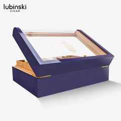 Hộp bảo quản cigar 200 điếu Lubinski  nắp kính cong YJA 60035
