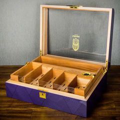 Hộp bảo quản cigar 200 điếu Lubinski  nắp kính cong YJA 60035