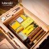 Hộp ủ bảo quản cigar Lubinski kiến trúc cổ điển YJA 60045