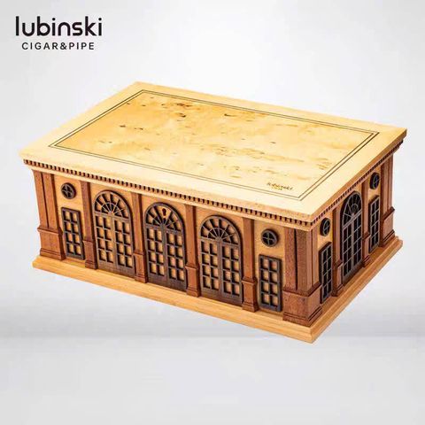 Hộp ủ bảo quản cigar Lubinski kiến trúc cổ điển YJA 60045
