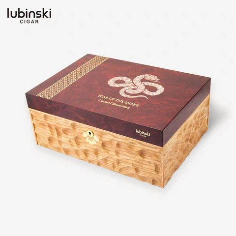 Hộp ủ bảo quản cigar Lubinski Phiên bản Rắn Vàng 