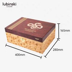 Hộp ủ bảo quản cigar Lubinski Phiên bản Rắn Vàng 