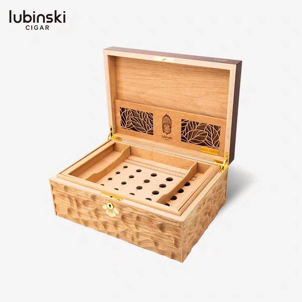 Hộp ủ bảo quản cigar Lubinski Phiên bản Rắn Vàng 