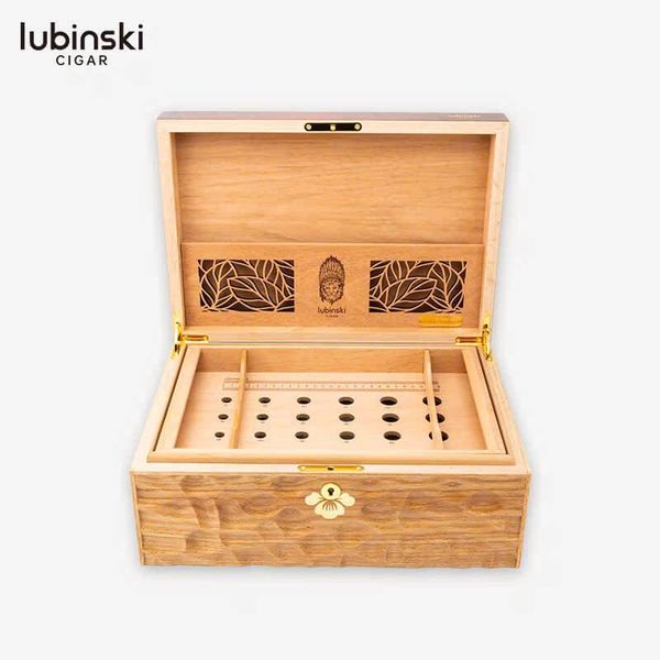 Hộp ủ bảo quản cigar Lubinski Phiên bản Rắn Vàng 