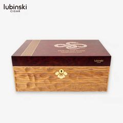 Hộp ủ bảo quản cigar Lubinski Phiên bản Rắn Vàng 