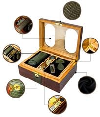 Hộp giữ ẩm xì gà kèm Set  phụ kiện Lubinski YJA 60019