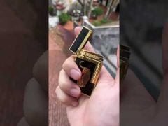 Bật lửa Dupont sơn mài hình hổ D11-video