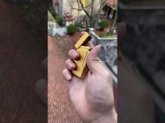 Bật lửa Dupont Hong Kong vân xước mịn không viền D15-video