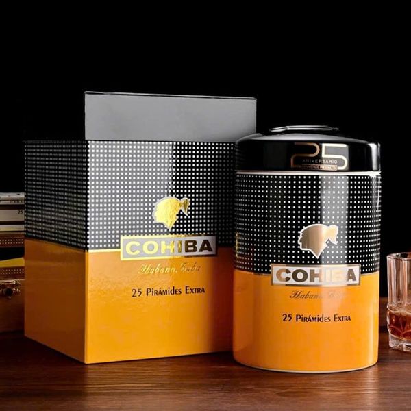 Hộp đựng xì gà bằng sứ HS01