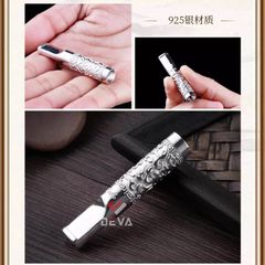 Tẩu lọc chính hãng Zobo bạc nguyên khối 2 cỡ thuốc lá ZB-888