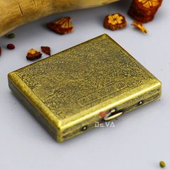 Hộp đựng thuốc lá Kuboy/Star chứa 20 điếu loại 6.5mm vỏ khắc hoa văn các mẫu KP1