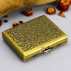 Hộp đựng thuốc lá Kuboy/Star chứa 20 điếu loại 6.5mm vỏ khắc hoa văn các mẫu KP1