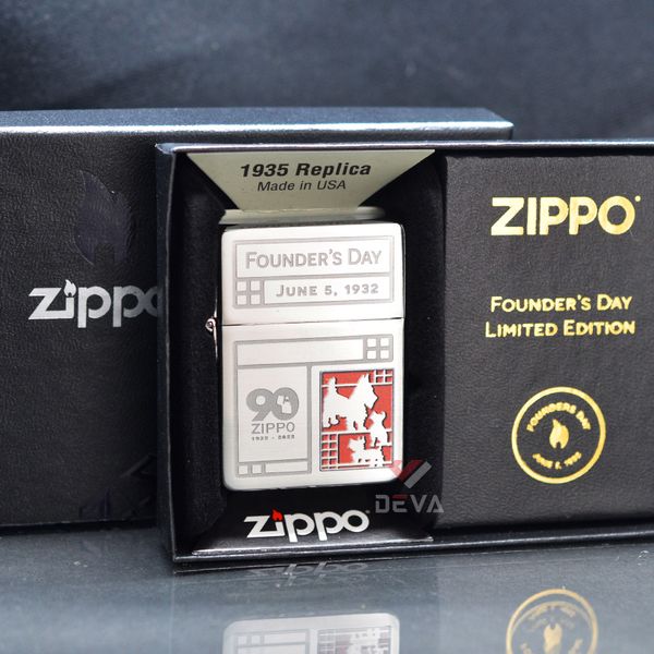Zippo Tái Bản 1935 Bản Kỷ Niệm Nhà Sáng Lập Fouder's Day Collectible Z106