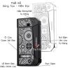 Bật lửa Honest khò 1 tia nắp mở tự động kèm đục Cigar BCZ 836