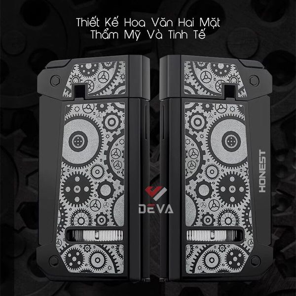 Bật lửa Honest khò 1 tia nắp mở tự động kèm đục Cigar BCZ 836
