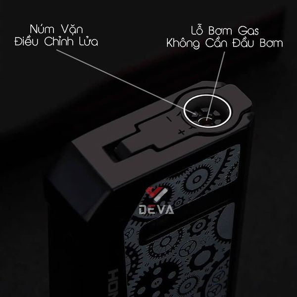 Bật lửa Honest khò 1 tia nắp mở tự động kèm đục Cigar BCZ 836