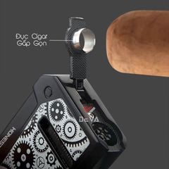 Bật lửa Honest khò 1 tia nắp mở tự động kèm đục Cigar BCZ 836