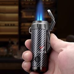 Bật lửa Honest khò 3 tia nắp mở tự động kèm đục Cigar BCZ835