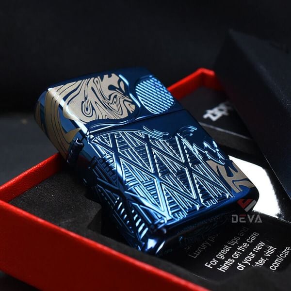 Zippo Armor Đặc Biệt Chủ Đề Đầu Lâu Cách Điệu Skull Design Z137