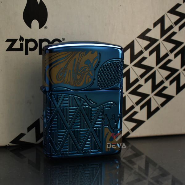 Zippo Armor Đặc Biệt Chủ Đề Đầu Lâu Cách Điệu Skull Design Z137