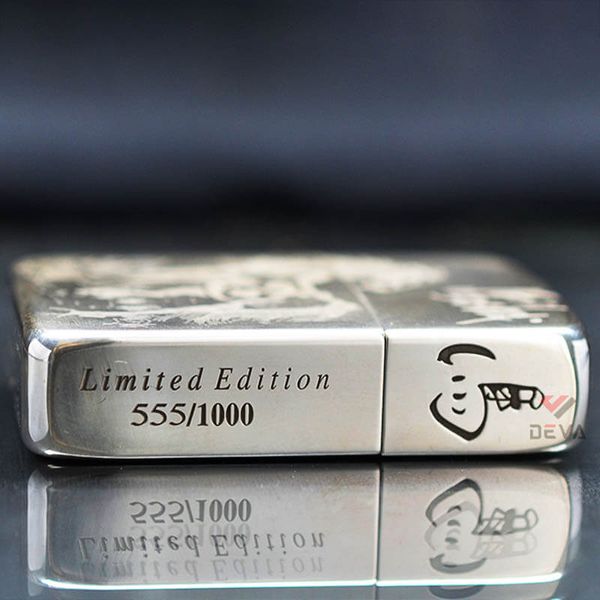 Zippo Bạc Khối Tái Bản 1941 Chủ Đề Ngựa Bản Giới Hạn BK70