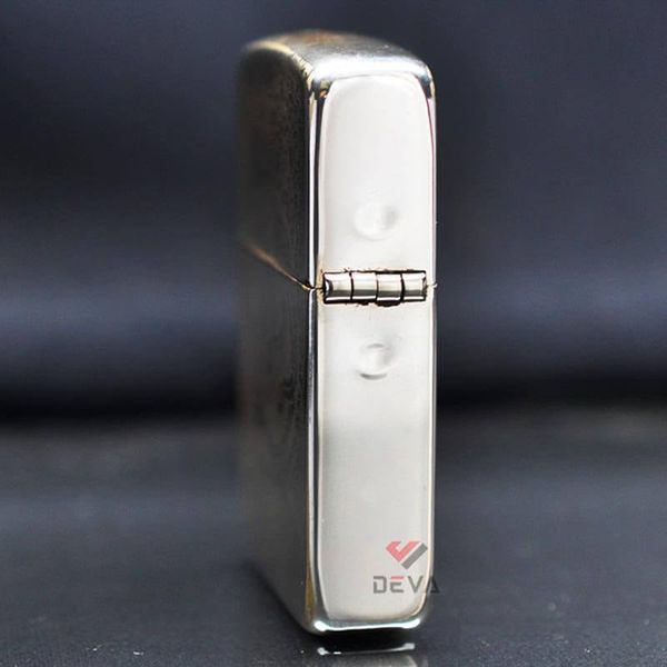 Zippo Bạc Khối Tái Bản 1941 Khắc Hoa Văn Rồng Phượng BK32
