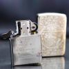 Zippo Bạc Khối Tái Bản 1941 Khắc Hoa Văn Rồng Phượng BK32