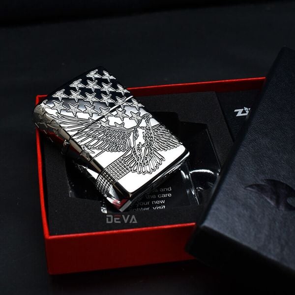 Zippo Bản Đặc Biệt Luxury Chủ Đề Đại Bàng Ái Quốc Patriotic Design Z220