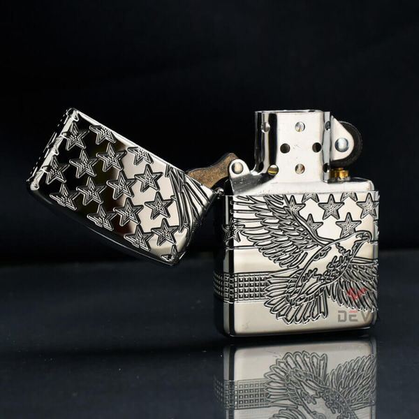 Zippo Bản Đặc Biệt Luxury Chủ Đề Đại Bàng Ái Quốc Patriotic Design Z220