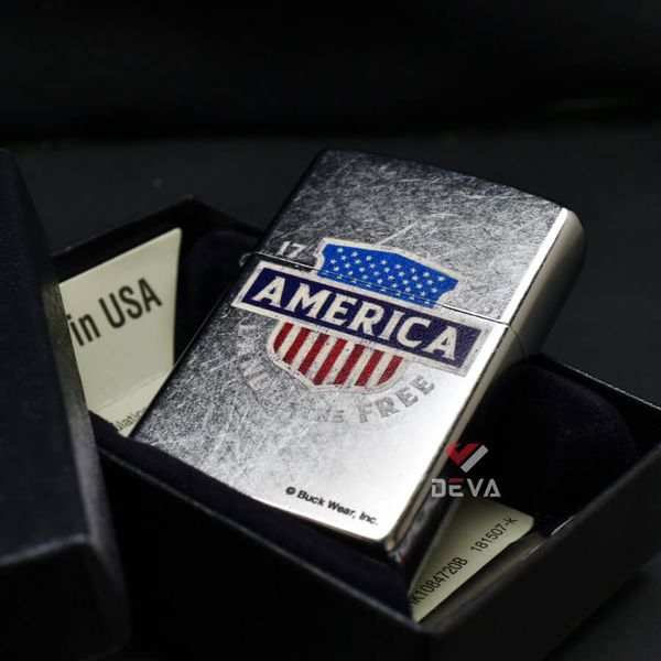 Zippo Chủ Đề Buck Wear 1776 America Land Of The Free Z130