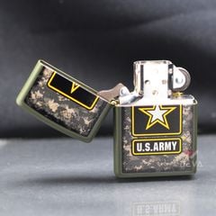 Zippo Sơn Xanh Bộ Đội Chủ Đề Quân Đội Mỹ US Army Z325