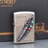 Zorro gắn emblem lông chim thổ dân ốp đá Z9667