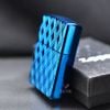 Zippo Armor Xanh Vân Kim Cương 3D Blue Diamonds Design Z332