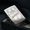 Zippo Đen Khắc Khung Thương Hiệu Zippo Framed Design Z182