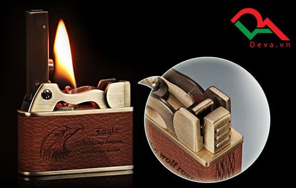 Bật lửa xăng đá Jobon  bọc da ZB 612-1