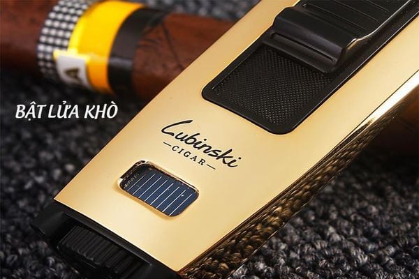 set dao cắt và bật lửa xì gà 2 món Lubinski 80007