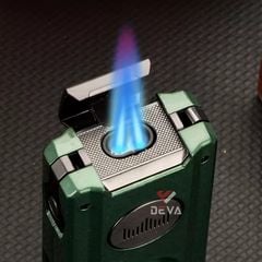 Bật lửa Lubinski khò 2 tia kèm dao cắt chữ V và đục Cigar YJA 10060