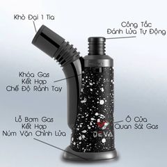 Bật lửa chính hãng Jobon khò đại 1 tia có chốt khóa gas ZB 667