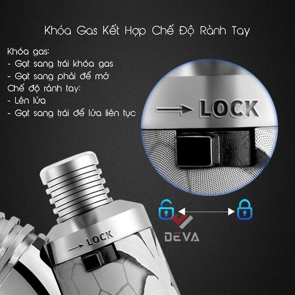 Bật lửa chính hãng Jobon khò đại 1 tia có chốt khóa gas ZB 667