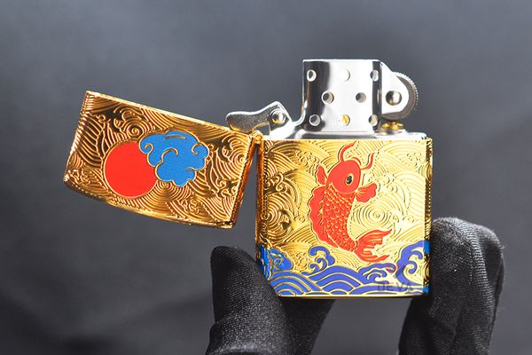 Zorro khắc 5 mặt chủ đề cá chép dưới trăng Z92035