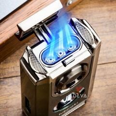 Bật lửa khò 3 tia Lubinski kèm cắt Cigar YJA 10040