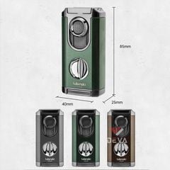 Bật lửa khò 3 tia Lubinski kèm cắt Cigar YJA 10040