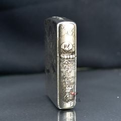 Zippo Bạc Khối Khắc Quan Vũ Quan Vân Trường BK34